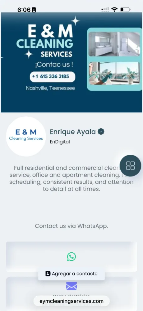 E & M Cleaning – Limpieza